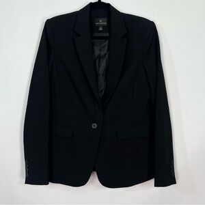 Worthington Women’s Black One Button Blazer Classic Fully Lined Sz 6